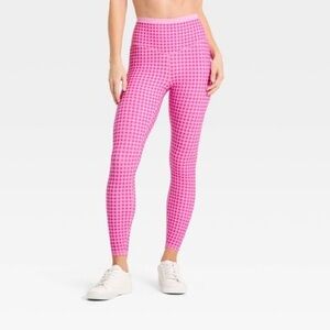 NWT JoyLab - Women's High-Rise Piped 7/8 Leggings - JoyLab Pink XS